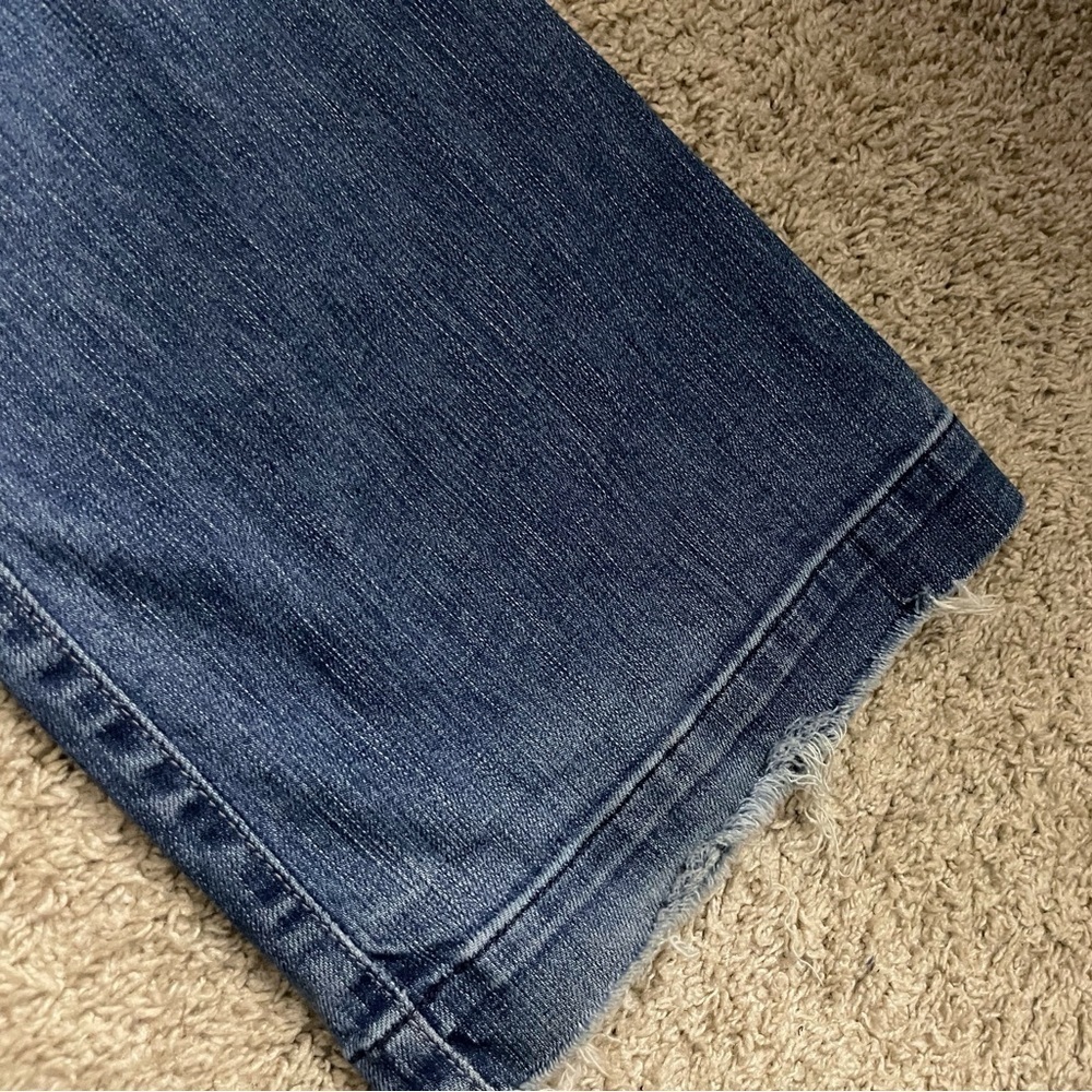 (sold) Dojo 7 For All Mankind Flare Leg Jeans Casual School Vintage Bootcut - Picture 8 of 9